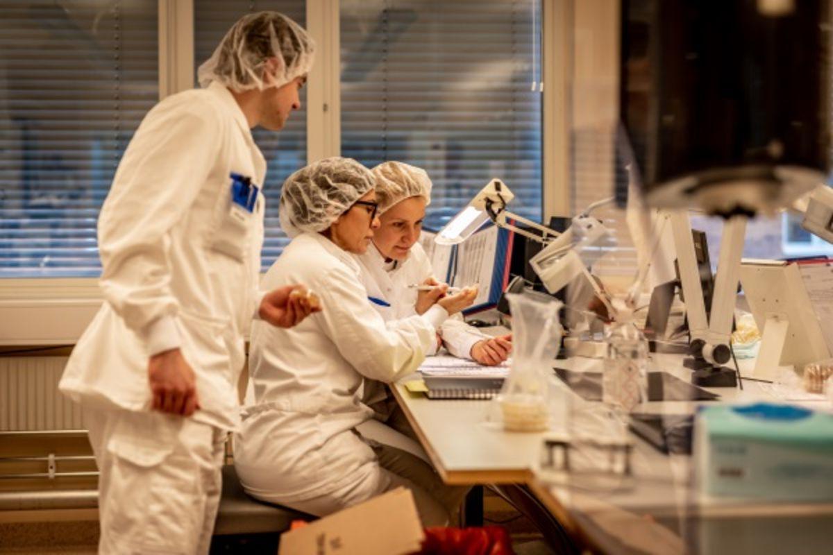 AstraZeneca scientists in a scientific laboratory. 